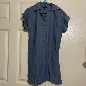 Banana Republic Chambray Blue Dress
